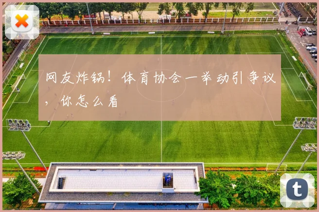 网友炸锅！体育协会一举动引争议，你怎么看